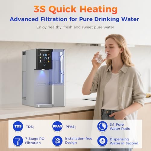 CT910WP Pure Water Pitcher 1.2L/40.6oz, for CT910G CT910GH C5 Countertop RO System (Gray) - Image 7