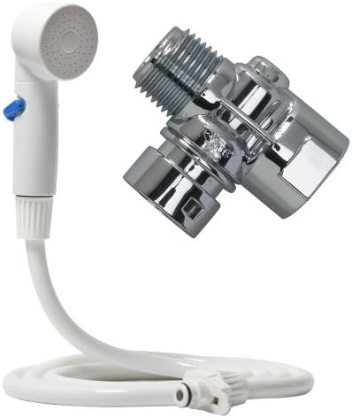 Rinse Ace Snap 'N Spray Quick-Connect and Detachable Shower Hose with On/Off Sprayer, White, 6-Foot by Ginsey