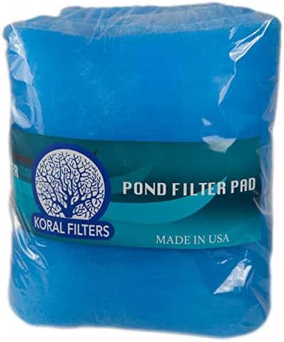 Original Koi Pond and Aquarium Filter Pad Media Roll - Blue Bonded - 24 Inches by 72 Inches (6 ft) by 0.75 Inches - Cut to Fit - Durable - Fish and Reef Aquarium Compatible by KoralFilters