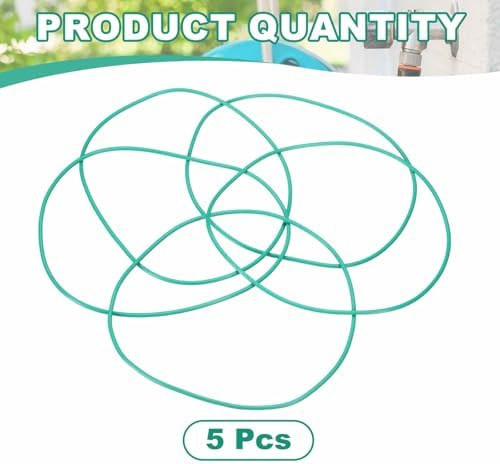 HARFINGTON 5 Pcs Fluorine Rubber O-Rings 140mm OD 135.2mm ID 2.4mm Width Round Sealing O Ring Seal Gasket for Industrial Engines Plumbing Faucet Hose Automotive - Image 3