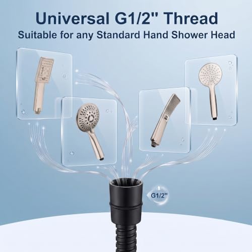 59"Shower Head Hose,Extra Long Hand Held Replacement,Stainless Steel - Image 2