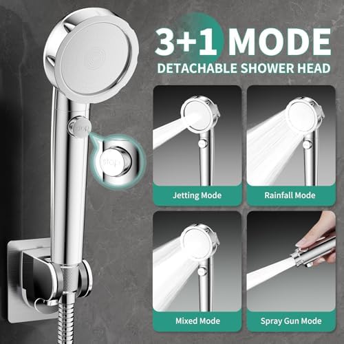 All Metal Bathtub Faucet Sprayer Attachment with filter, Chrome - Image 6