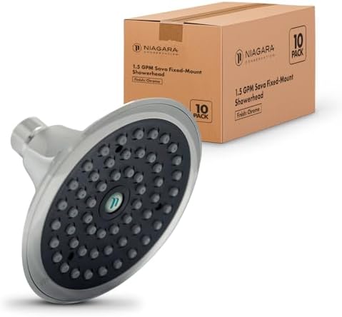 1.5 GPM Sava Fixed-Mount Showerhead Finish: Chrome | 10-Pack by Niagara+Conservation