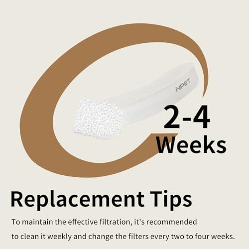 NPET Replacement Filters for Stainless Steel Wireless Cat Fountain 4 Packs - Image 5