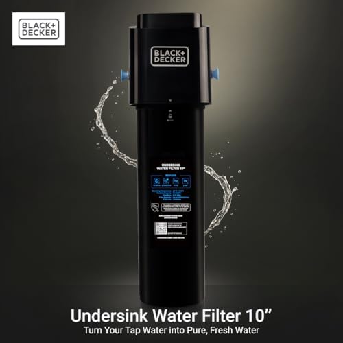 BLACK+DECKER Under Sink Water Filter 10" – NSF/ANSI 42 Certified,1-Year – Reduces CHLORAMINE, PFAS, PFOS, Lead, Chlorine, Bad Taste & Odor– Direct Connect Under Counter Water Filter for Kitchen Faucet - Image 2