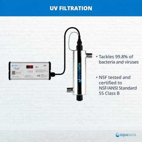 Aquasana Whole House Water Filter System | 1M Gal | UV | WH-1000-CS-UVS-B - Image 3