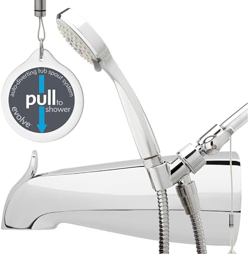 Evolve ShowerStart Express Hot Water Standby Tub Spout and Handheld Shower System with 3-Spray Patterns and 1.5 GPM in Chrome with Thermostatic Valve by ShowerStart