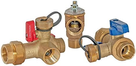 Eastman Tankless Water Heater Service Valve Kit, 3/4 Inch FNPT Union x 3/4 Inch Sweat Service Valves, Brass Plumbing Fitting, 60205 - Image 7