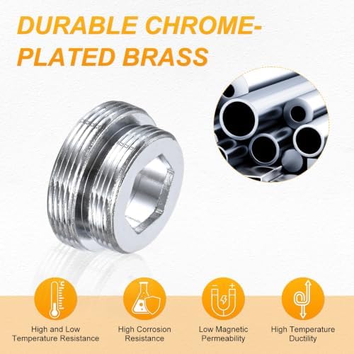 M METERXITY 1-Pack Faucet Adapter, M26 Male to M22 Male, for Kitchen - Image 4
