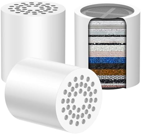 VOXON 3-Pack 36-Stage Shower Filter Replacement Cartridge Hard Water Care by VOXON