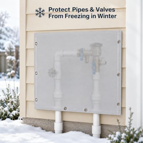 Backflow Preventer Cover,Multi-Opening Valve Freeze Protector,30'W x 24''H - Image 6