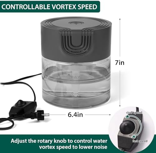 Water Air Purifiers for Home, Oxyvana Quiet Variable Speed Water Based Air Purifier with 7 Color Night Light, Air Washer Humidifier for Home, Bedroom, Office, Pet Odors - Image 2
