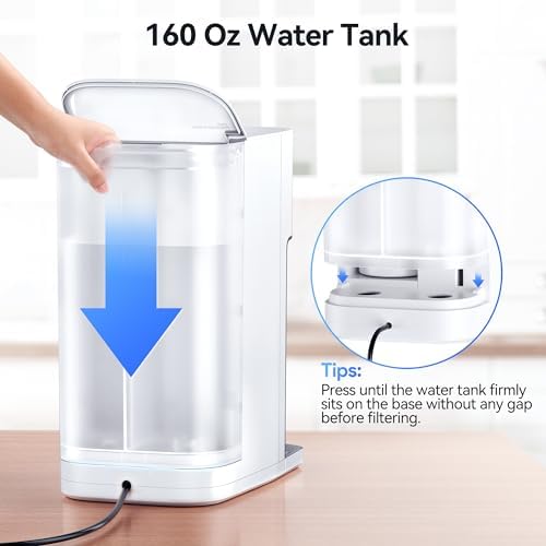 Thereye Reverse Osmosis System Countertop Water Filter, NSF/ANSI 58 Tested, 7 Stage RO Filtration, Fast Water Delivery, 3:1 Pure to Drain, BPA Free Water Purifier for Home, No Installation - Image 6