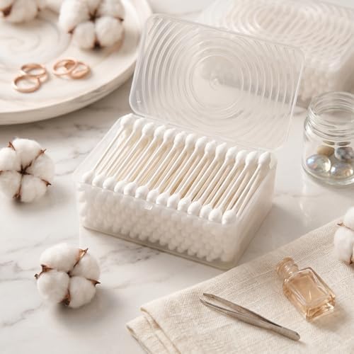 400pcs CGR Baby Safety Cotton Swabs with Large Tips for Newborn Babies Kids (Pack of 2) - Image 3