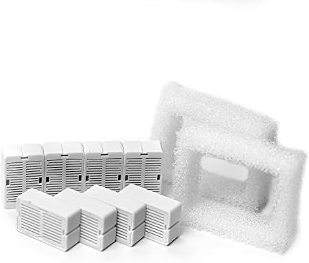 Wave and Cup Cake Porcelain Cat Fountain Filter 8 Carbon Filters 2 Foam Filters Ceramic Pet Fountain Water Dispenser Dog Fountain Replacement Filters(10PACK) - Image 5