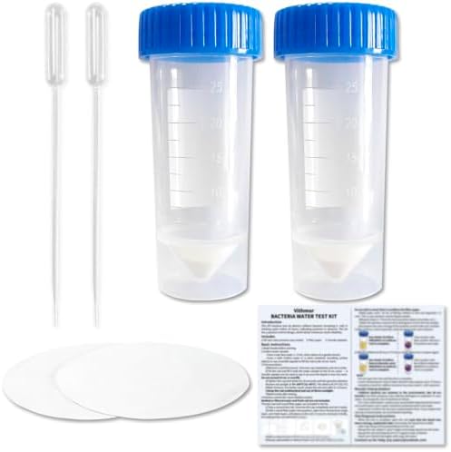 2 Pack - DIY Bacteria Water Test Kit - Designed With A Positive Control - for Well, Tap, Pool, Pond, Lake and Drinking Water - Detect Coliform & E. coli - Results in 24 Hours - At home Easy-to-Use by Unknown