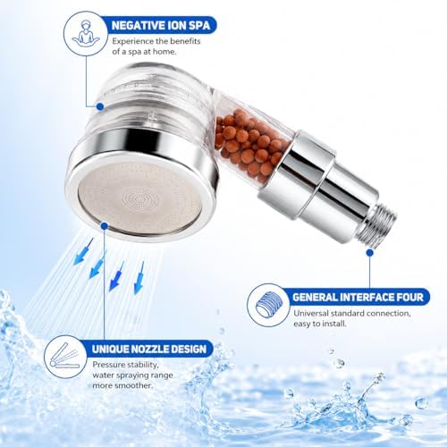 Socila Clear Sprayer Head 3 Function With Filter For Shampoo Bowl, High Pressure And Water Saving, Filter For Dry & Frizz Hair - Image 6