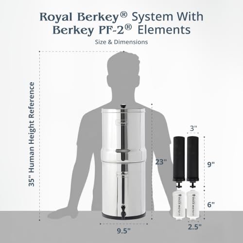 Royal Berkey 3.25 Gal Gravity Water Filter System with 2 Fluoride Filters - Image 6