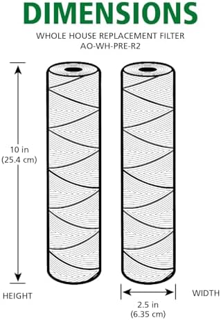 A. O. Smith 2.5"x10" 35-Micron Universal Sediment Filter | AO-WH-PRE-R2 - Image 5