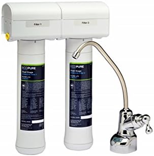 EcoPure ECODWF Dual Stage Water Filter Replacement Set – Fits ECOP20 Under Sink System – NSF-Certified – Reduces Lead, Chlorine, Cysts & More – 6-Month Life – Easy, Mess-Free Changes - Image 2