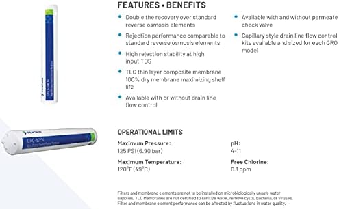 Pentair Pentek GRO-50EN Reverse Osmosis Membrane, NSF/ANSI 58 Certified - Image 2