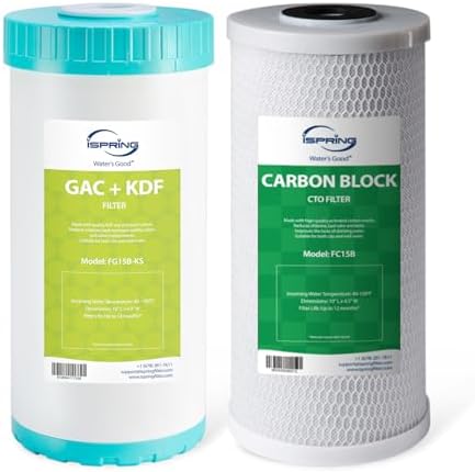 iSpring F2WGB21BKS 2-Stage Whole House Water Filter Set for WGB21B-KS by iSpring