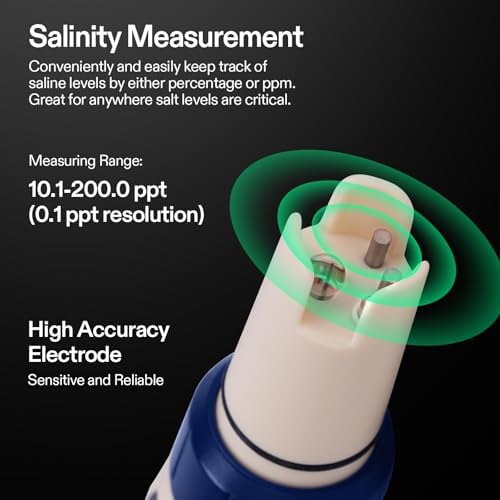 VIVOSUN 5-in-1 Digital PH Meter with Salinity/TDS/EC/Temperature Function - Image 6