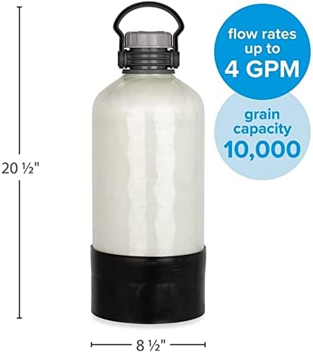 Camco TastePURE Portable Compact 4 GPM Hard Water Softener Kit with Carry Handle, 4' Hose, and 50 Test Strips for Boats and RVs - Image 6