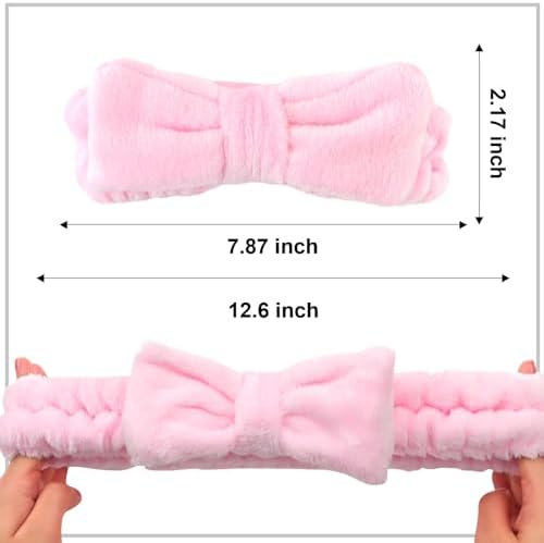 Ondder Spa Headbands Set - 8 Pcs Terry Cloth Cute Hair Bands for Women's Skincare, Makeup and Face Washing - Image 6