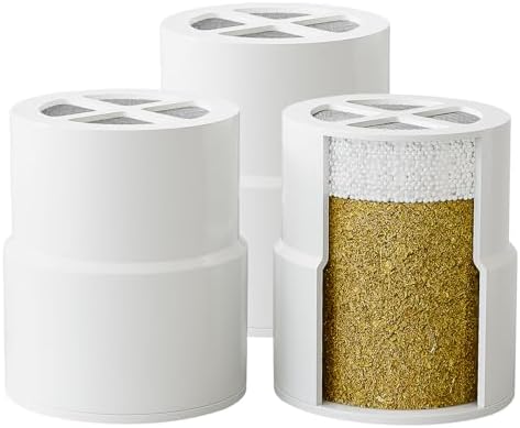 Replacement Shower Filter compatible with Jolie Shower Head Filter,3 Pcs by IceCubeMolds