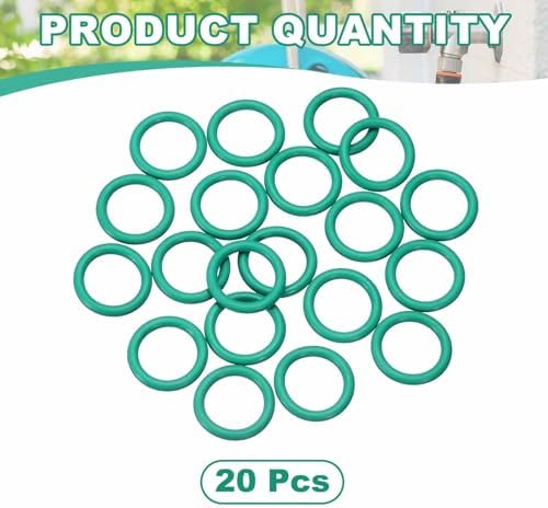 HARFINGTON 20 Pcs Fluorine Rubber O-Rings 18mm OD 13.2mm ID 2.4mm Width Round Sealing O Ring Seal Gasket for Industrial Engines Plumbing Faucet Hose Automotive - Image 3
