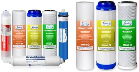 iSpring 6-Stage RO Water Filters & 3-Stage Prefilter Replacement Supply Set for Reverse Osmosis Systems, 6 Count by Unknown