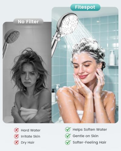 Filtered Shower Head with Handheld, 7 Mode Shower Heads with filters - Image 3