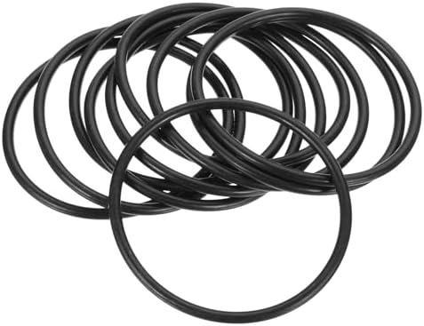 PATIKIL Silicone Sealing Rings 60x53.8x3.1mm Black 10Pcs by PATIKIL