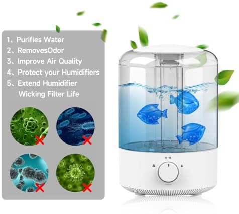 Humidifier Tank Cleaner, 10PCS Universal Humidifier filters fish Compatible with Drop,Droplet, Warm&Cool Mist Humidifiers, Fish Tank, Keep The Water (Fish-blue) - Image 4