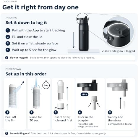 LARQ PureVis 2 Smart UV-C Self-Cleaning Insulated Water Bottle Filter Straw - Image 6