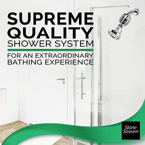StoneStream Filtered Shower Head + 15 Stage Hard Water Shower Filter Combo - Image 2