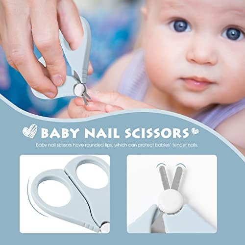 Baby Nail Clippers Set with Cute Case, Infant Fingernail and Toenail File Kit for Newborn Manicure and Pedicure, New Mom Grooming Gift - Image 3