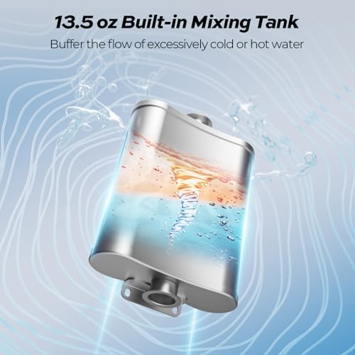 FOGATTI InstaShower 9 Pro RV Tankless Water Heater, Built-in Mixing Tank - Image 4