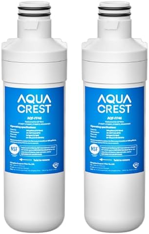 AQUA CREST LT1000PC ADQ747935 MDJ64844601 Refrigerator Water Filter, 2 Pack by AQUACREST