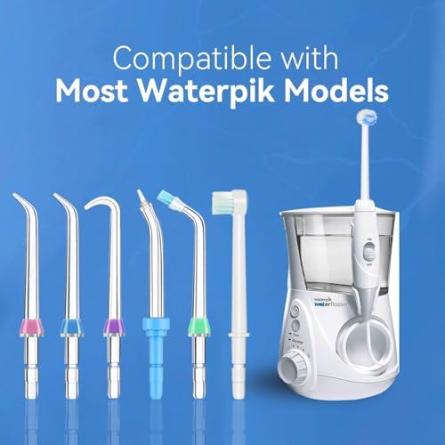 Replacement Tips for Waterpik, Water Flosser Replacement Heads Parts for Waterpik Oral Irrigator, Aquaflosser 6 Tips Pik Pocket Combo - Image 3