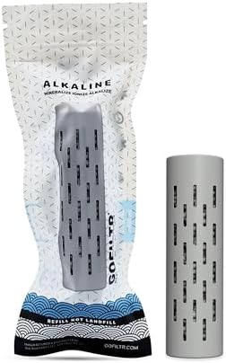GOFILTR Alkaline Water Infuser - 9.5 pH + Electrolytes for Any Water Bottle/Small Pitcher, 750 Refills / 3 Months, Ionized Mineral Water Infuser (1 Pack) by GOFILTR