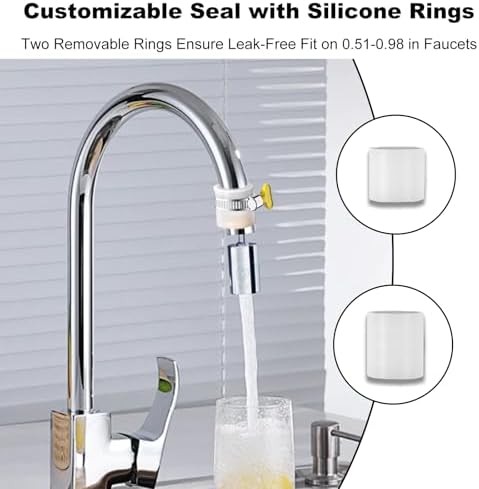 Universal Faucet Adapter to Hose 13-25mm Outer Diameter Connector Adaptor for Sink or Kitchen Tap Portable Faucet Mount Water Filters Compatible with Filter and Garden Accessories - Image 4