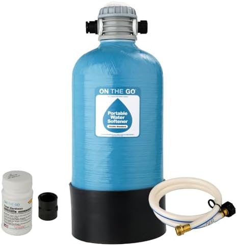 OTG4-DBLSOFT-Portable 16,000 Grain RV Water Softener (NOT made in China, assembled by U.S. Workers in Indiana) by On+The+Go