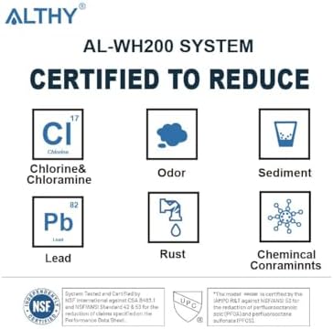 ALTHY Whole House Water Filter System, Commercial/Home/cafe Drinking Water System, Reduce Lead, Chlorine,Sediment, Chemincal & Odor, 3/4" Inlet/Outlet - Image 4