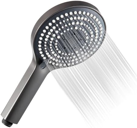 OFFO Handheld Shower Head, 6-Mode High Pressure Handheld Sprayer High Flow Large Powerful Boosting Handheld Showerhead for Low Water Pressure,Charcoal Grey by OFFO