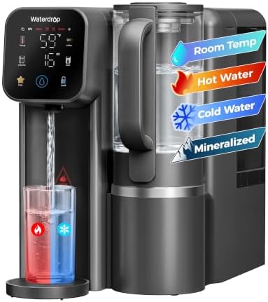 Waterdrop M6CG Hot & Cold Reverse Osmosis System Countertop, Mineral Added by Waterdrop