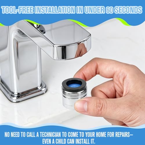 4Pcs Faucet Aerator Replacement, 11/16" 18mm Honeycomb Anti-Splash High Flow Water Saving Sink Aerators M18 Male Thread, Universal Bathroom Kitchen Faucet Parts - Image 7