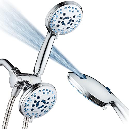 AquaCare 48-mode High Pressure 3-way Shower Head Combo w/ 2-mode Power Wash by HotelSpa