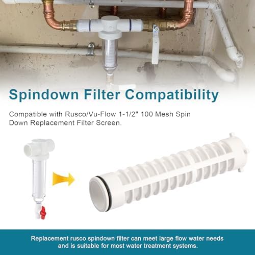 1-1/2" 100 Mesh Spin Down Filter Screen Replacement Rusco/Vu-Flow - Image 2